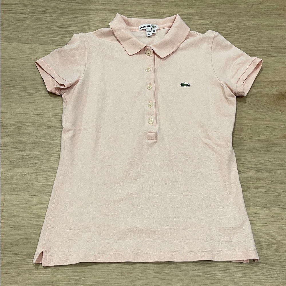 Lacoste Pink Polo Shirt